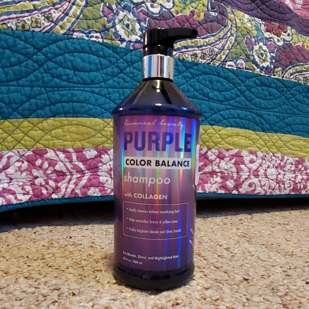 Purple color balance shampoo